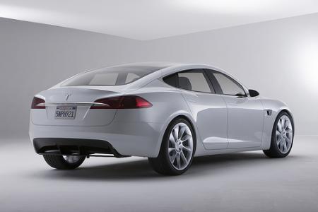 Trasera Tesla Model S 2011